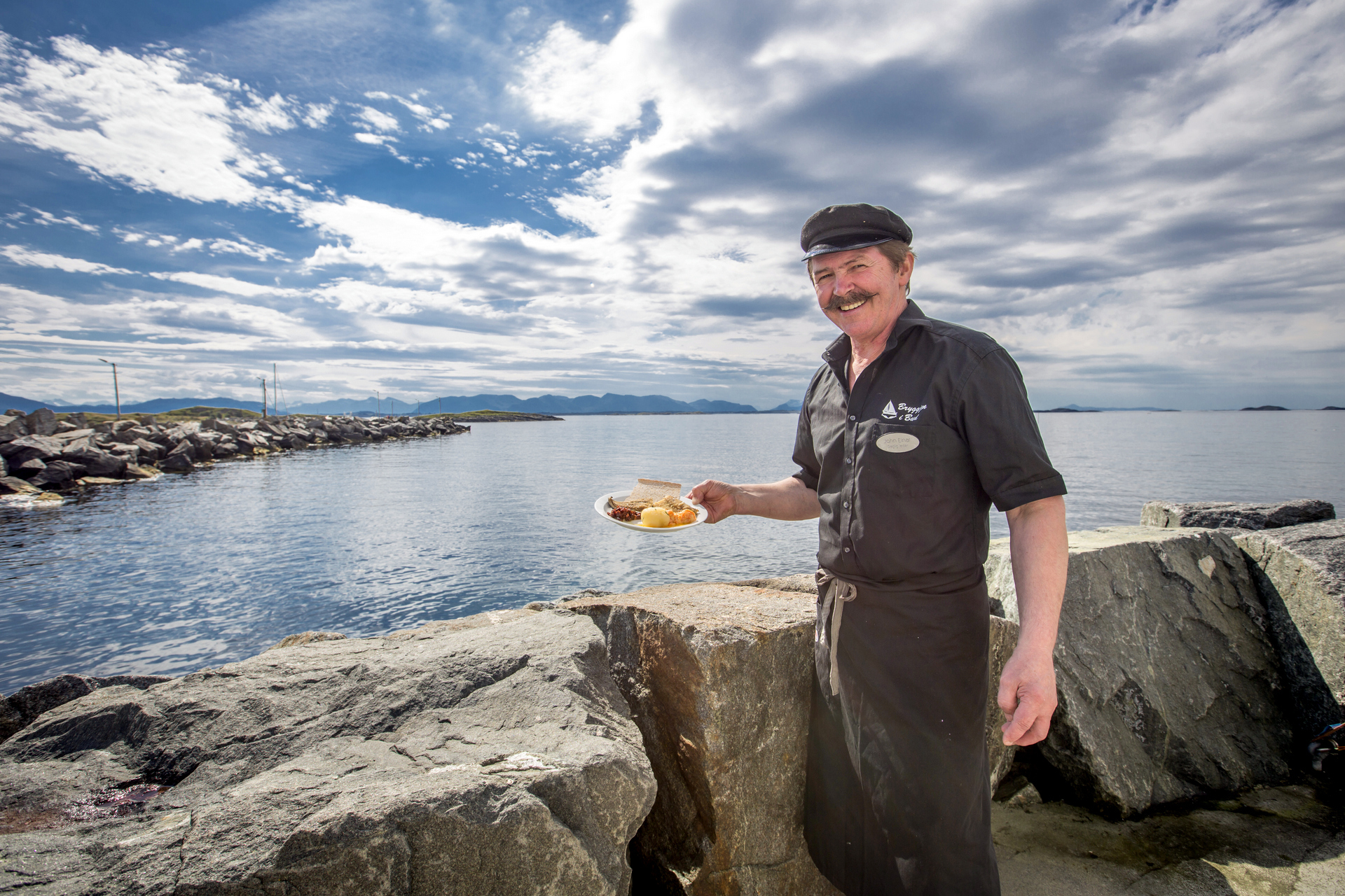 Bud Bryggjen i Bud Gammelsaltet fisk Nordvest